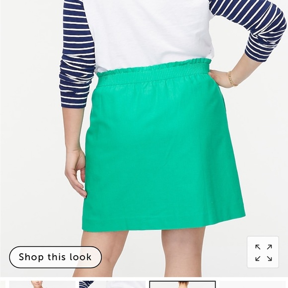 NWT Linen-cotton blend city skirt J Crew Factory sz 14 - Picture 4 of 5